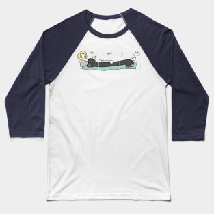 How to Stroke a Dachshund - Sausage Prince Comics Baseball T-Shirt